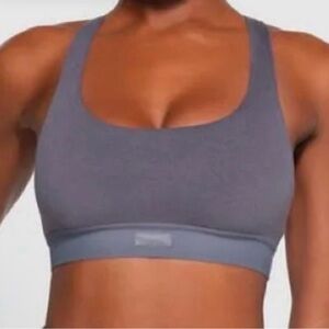 SKIMS Steel Blue Sports Bra